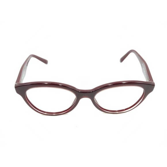 Prada VPR11R UAN-1O1 Dark Red Burgundy Cat Eye Eyeglasses Frames 50-17 140 Italy - Picture 2 of 12